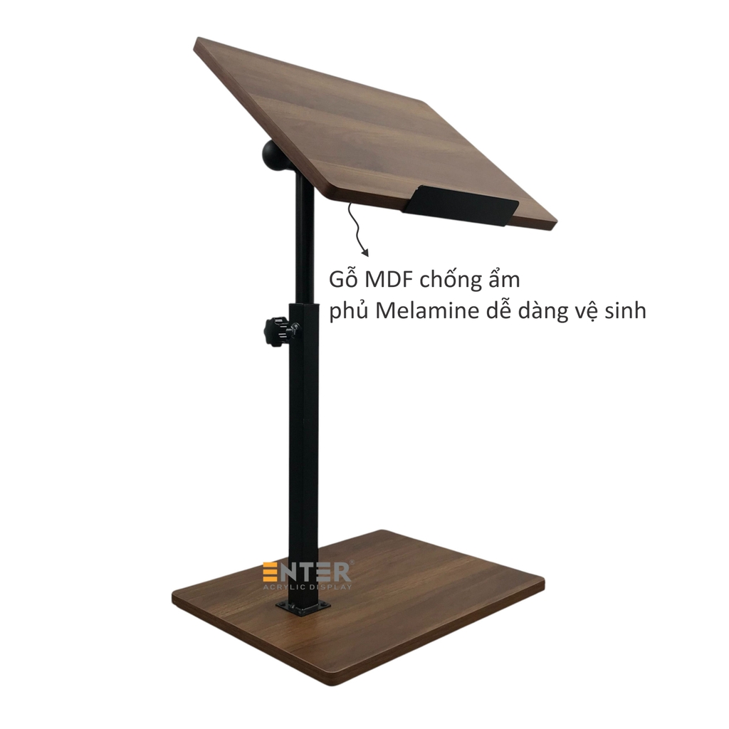 Bàn nâng hạ di động Enter BG112 44x34x66cm, Bàn gỗ đa chức năng, Bàn di động