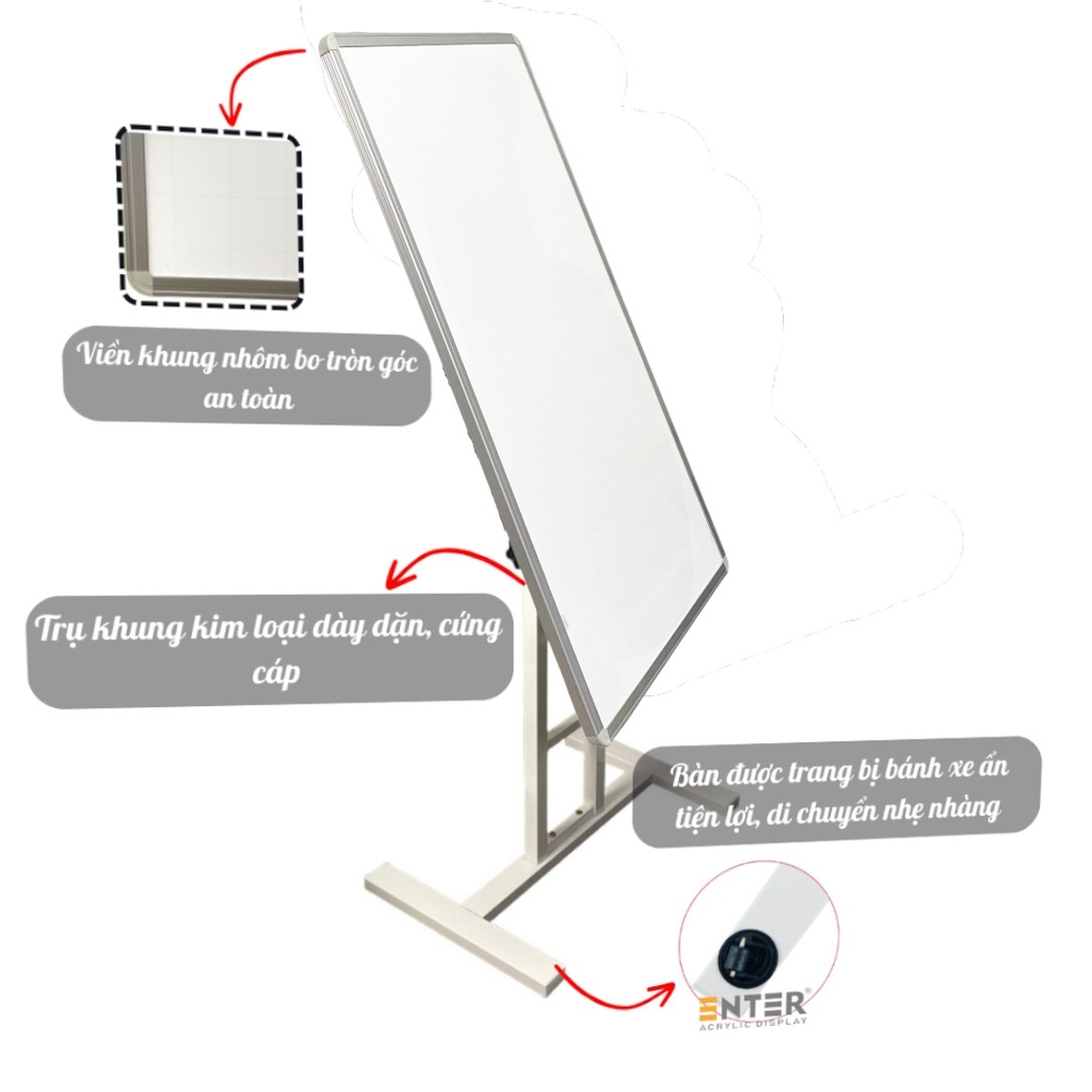 Bảng từ di động Enter KT303 100x60cm