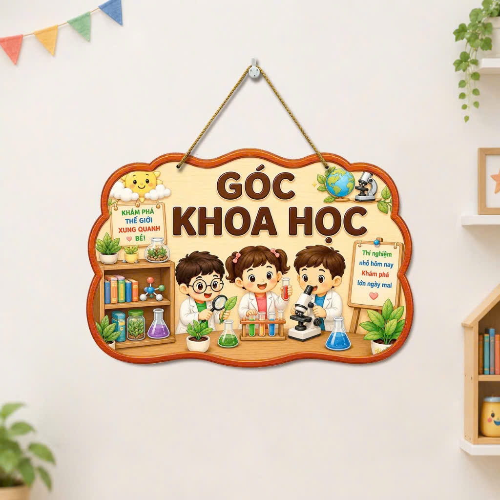 Bảng gỗ treo có nội dung BM 38cm
