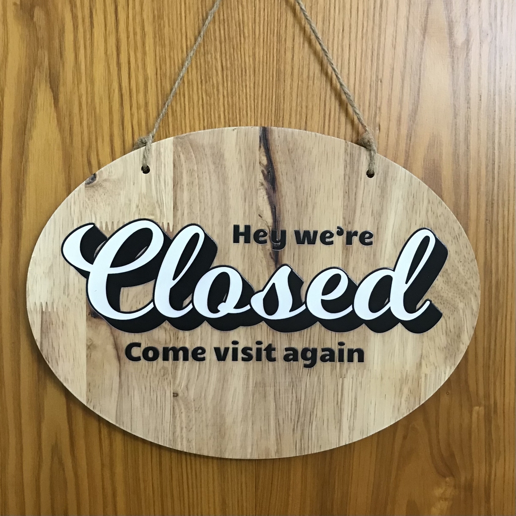 Bảng gỗ treo Enter KG107 20x30cm dày 8mm in UV 2 mặt