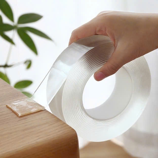 Băng keo 2 mặt trong suốt Eras, keo siêu dính