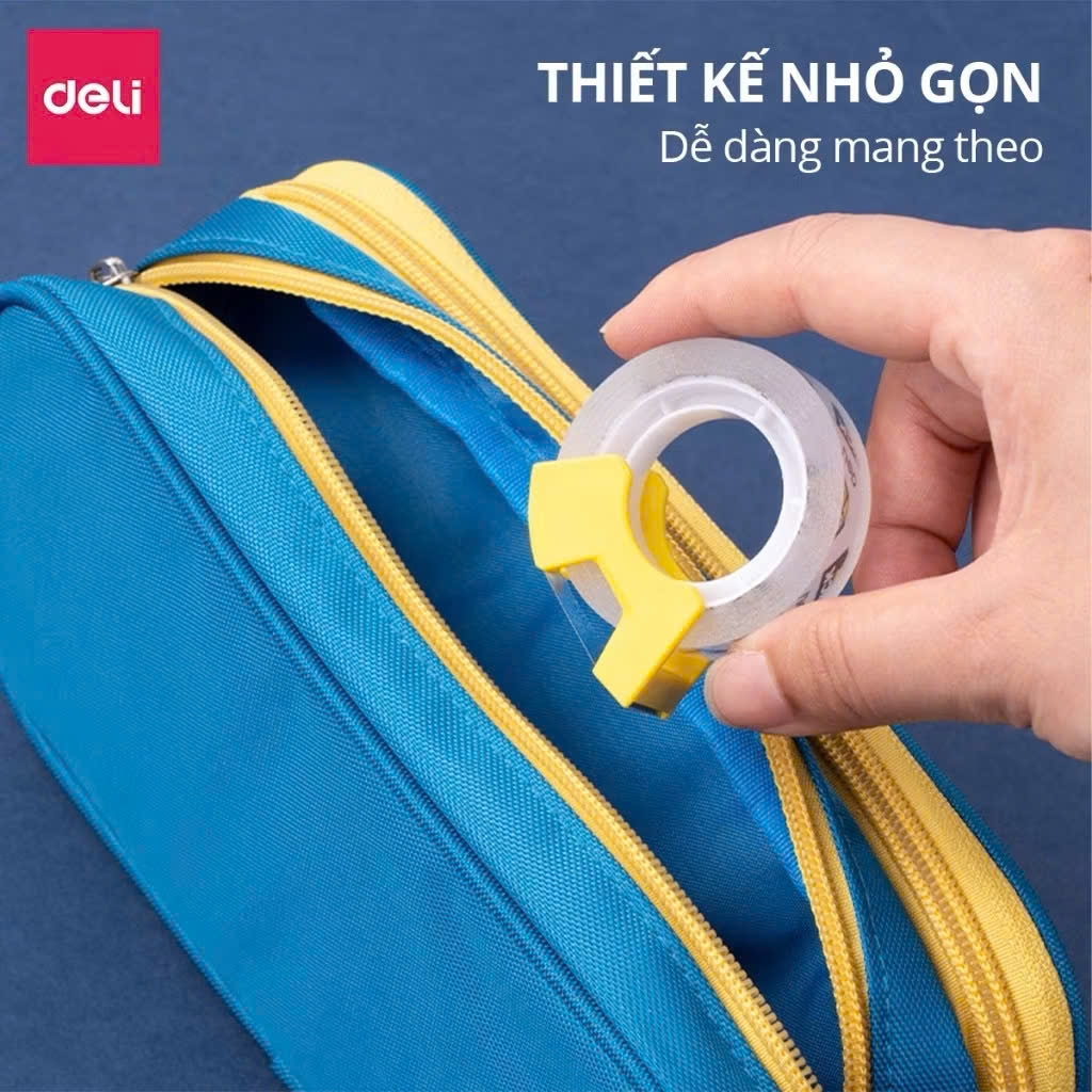 Băng keo đa năng trong suốt Deli A697 12mmx20yard (24)