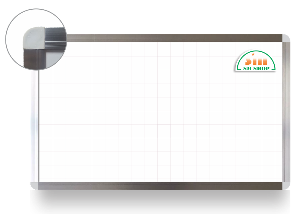 Bảng mica trắng TV nhôm chỉ