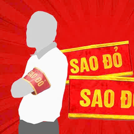 Băng sao đỏ đeo tay 515237