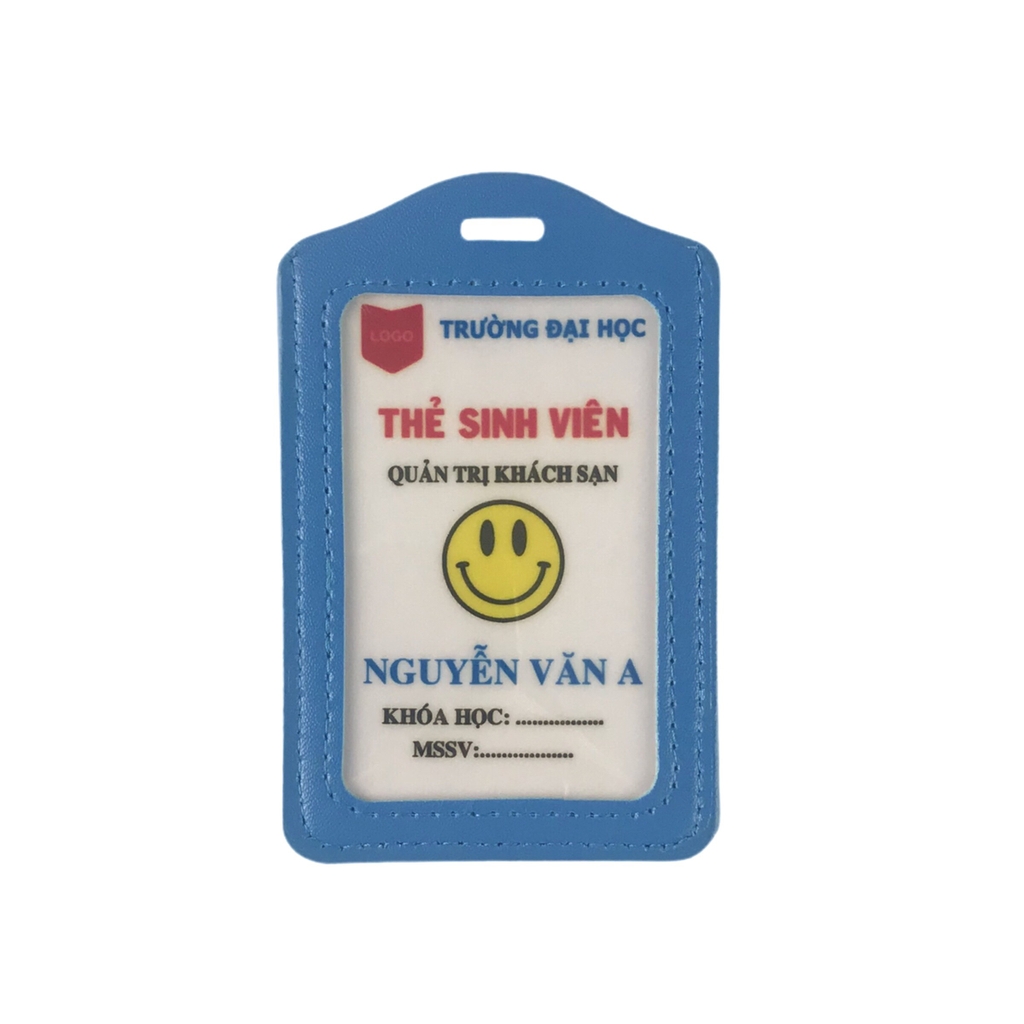 Bao đựng thẻ da 5.5x8.5cm 2 mặt kiếng đứng (50)