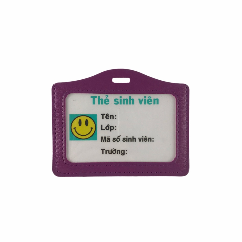 Bao đựng thẻ da 8.5x5.5cm 1 mặt ngang (50)