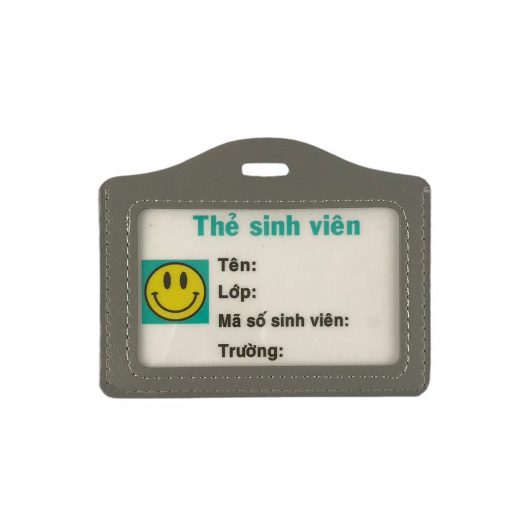 Bao đựng thẻ da 8.5x5.5cm 2 mặt kiếng ngang (50)