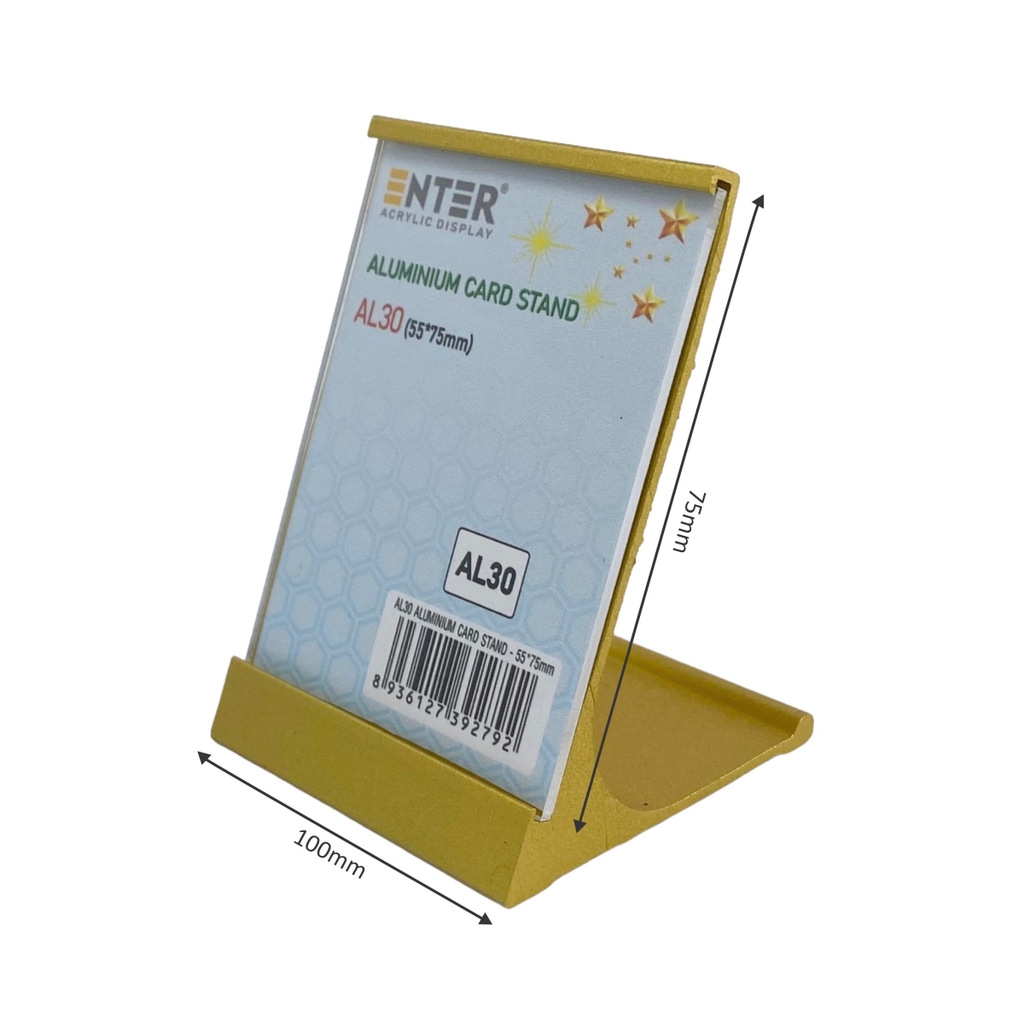 Bảng thông tin để bàn nhôm Enter AL30 55x75mm, Khung thông tin sản phẩm, Khung bảng giá, Kệ trưng bày để bàn (20)