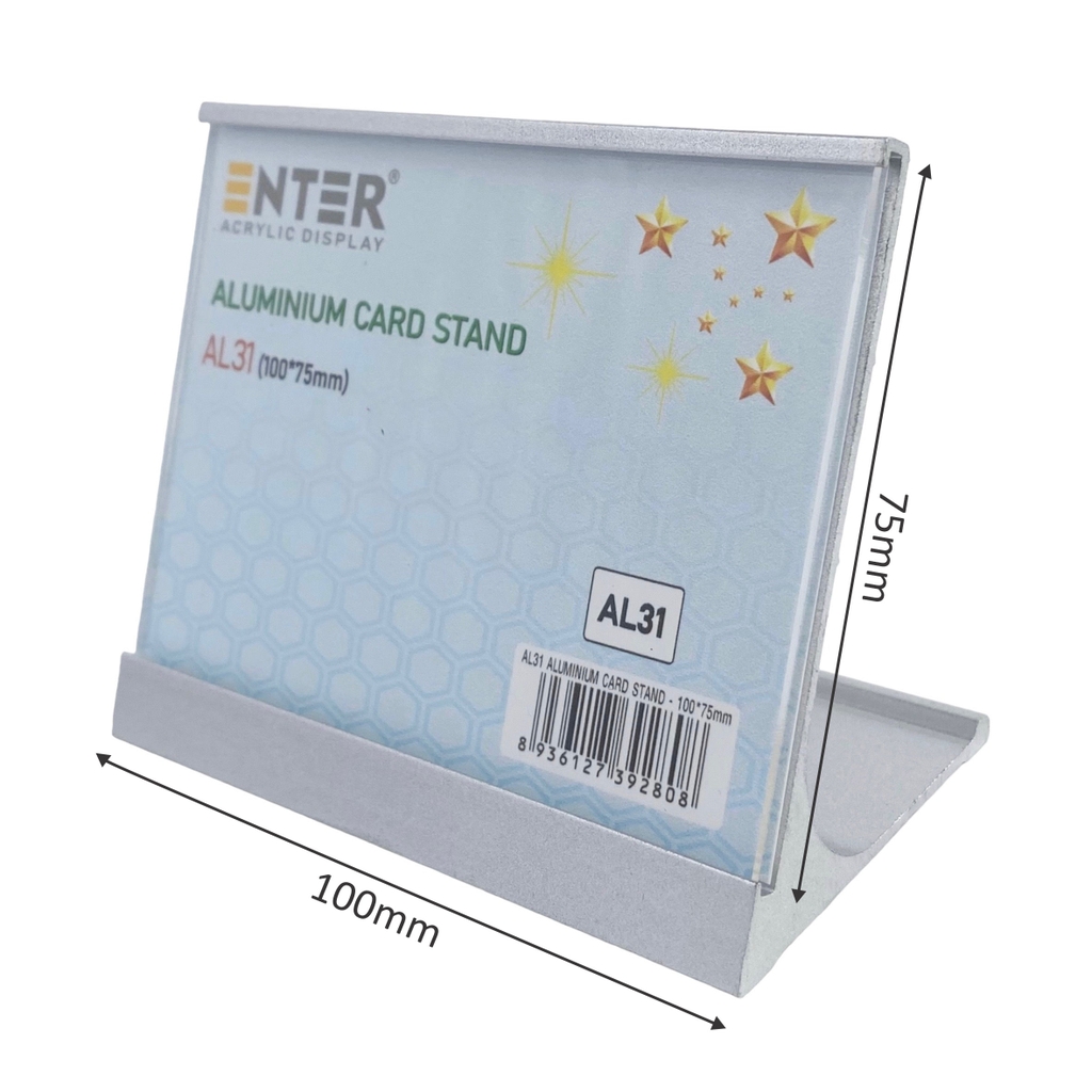 Bảng thông tin để bàn nhôm Enter AL31 100x75mm, Khung thông tin sản phẩm, Khung bảng giá, Kệ trưng bày để bàn (20)
