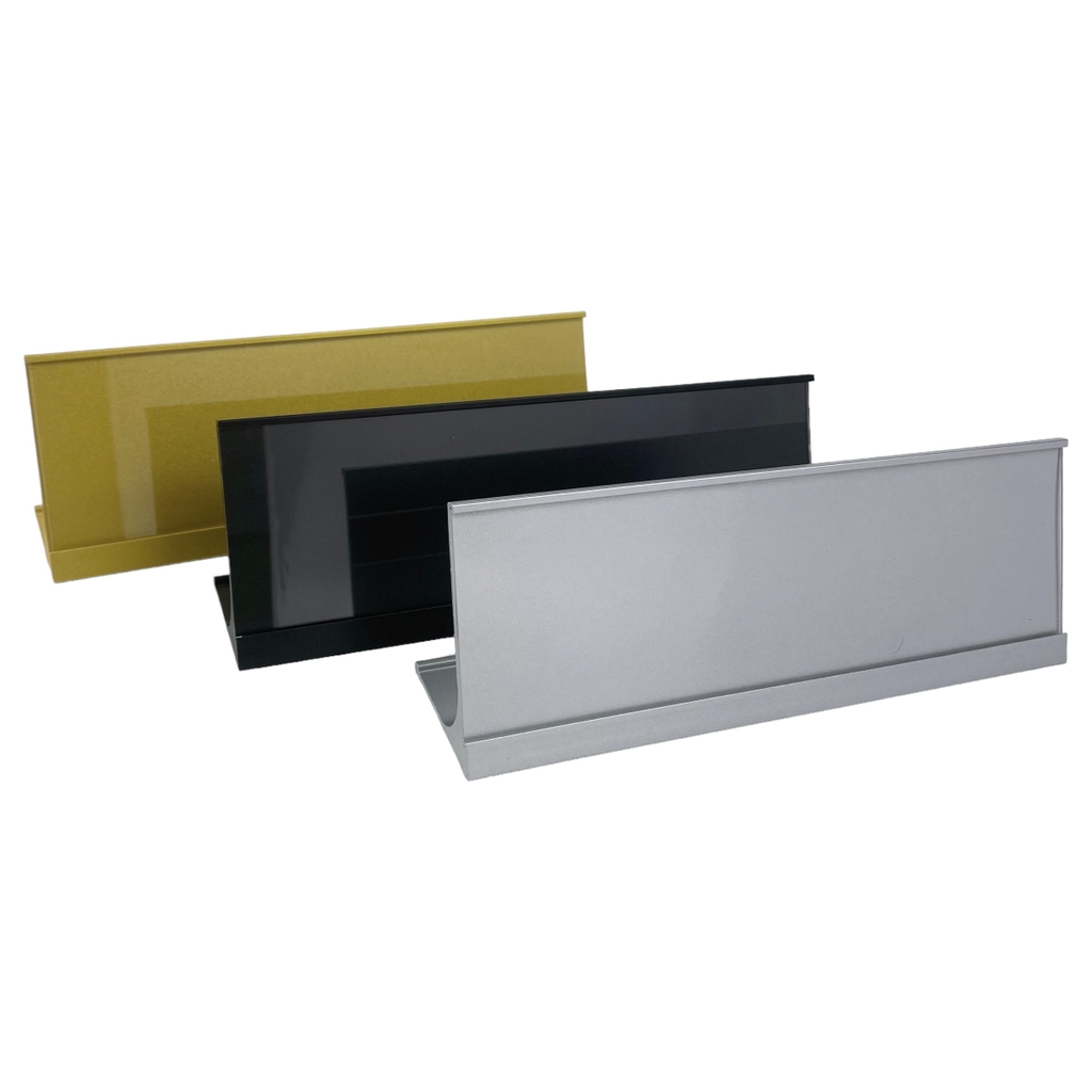 Bảng thông tin để bàn nhôm Enter AL33 240x75mm, Biển chức danh, Bảng tên để bàn, Kệ chức vụ (20)