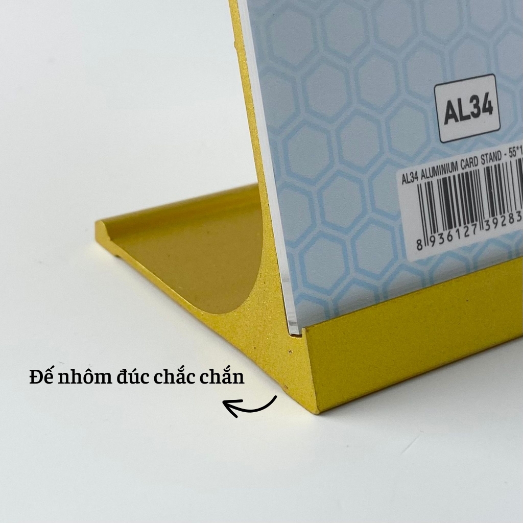 Bảng thông tin để bàn nhôm Enter AL34 55x100mm, Khung thông tin sản phẩm, Khung bảng giá, Kệ trưng bày để bàn (20)