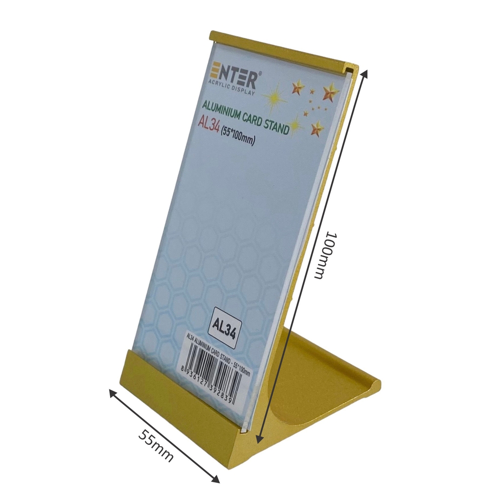 Bảng thông tin để bàn nhôm Enter AL34 55x100mm, Khung thông tin sản phẩm, Khung bảng giá, Kệ trưng bày để bàn (20)