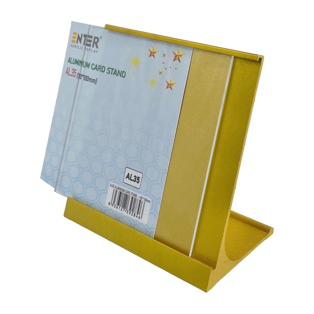 Bảng thông tin để bàn nhôm Enter AL35 100x100mm, Khung thông tin sản phẩm, Khung bảng giá, Kệ trưng bày để bàn (20)