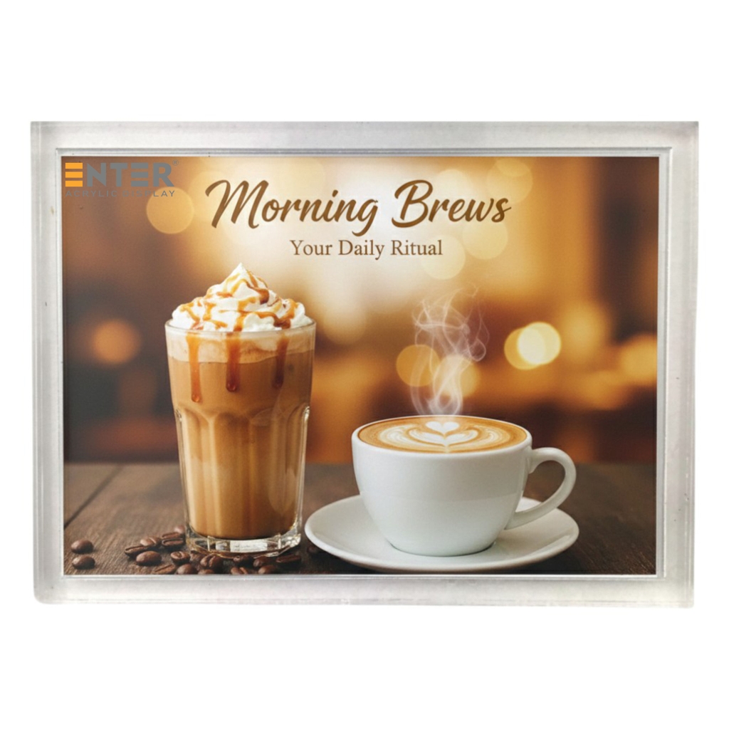 Bảng thông tin mica Enter FR13 100x75mm A7, Khung bảng giá, nhãn giá