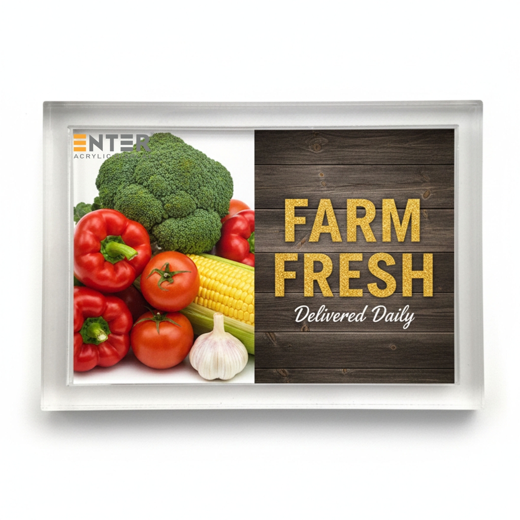 Bảng thông tin mica Enter FR14 74x52mm A8, Khung bảng giá, nhãn giá