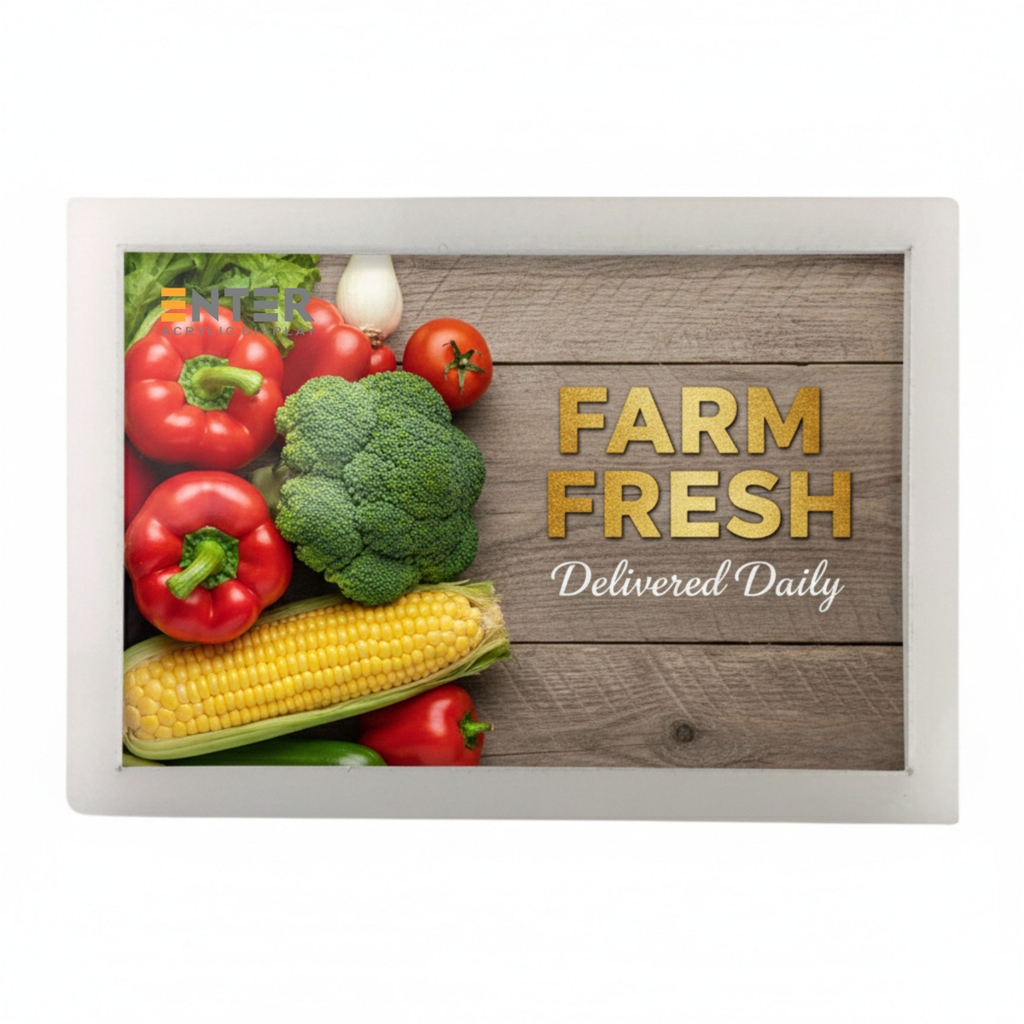 Bảng thông tin mica Enter FR14 74x52mm A8, Khung bảng giá, nhãn giá