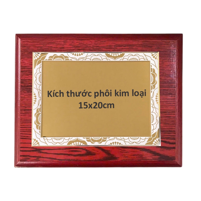 Bảng vinh danh gỗ 20x25cm