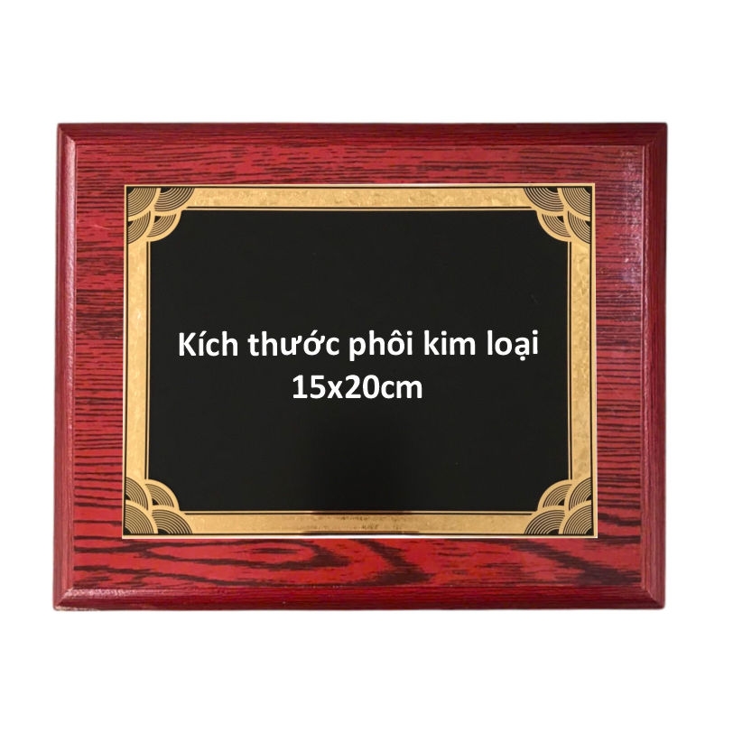 Bảng vinh danh gỗ 20x25cm