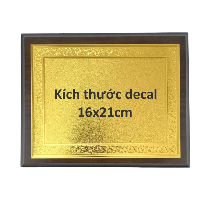 Bảng vinh danh gỗ 20x25cm / 24x31cm màu Cherry