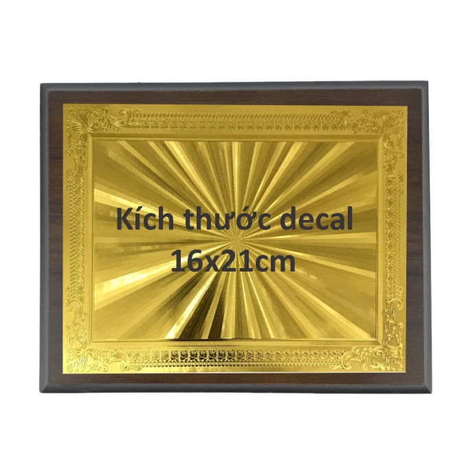 Bảng vinh danh gỗ 20x25cm / 24x31cm màu Cherry