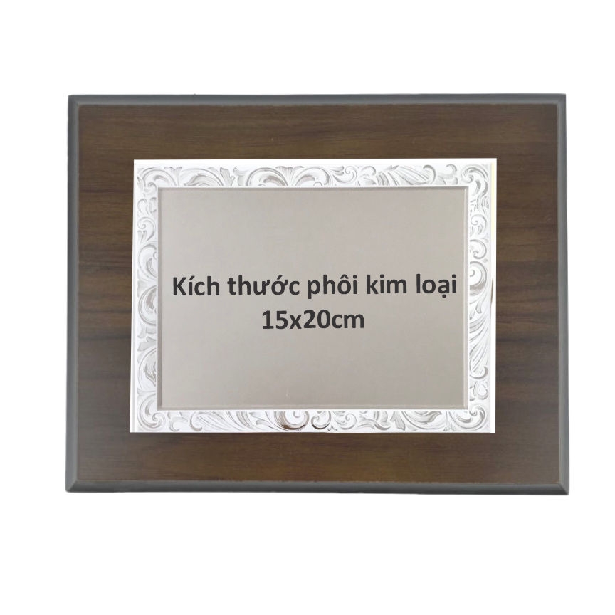 Bảng vinh danh gỗ 20x25cm / 24x31cm màu Cherry
