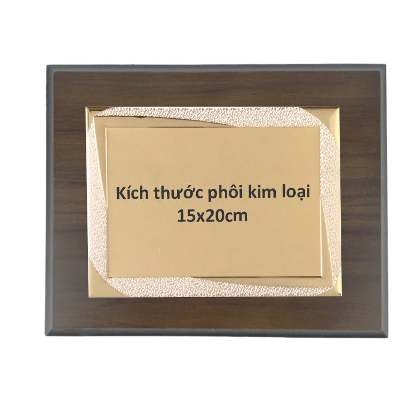 Bảng vinh danh gỗ 20x25cm / 24x31cm màu Cherry