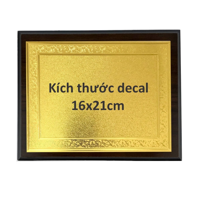 Bảng vinh danh gỗ 20x25cm / 24x31cm màu Cherry