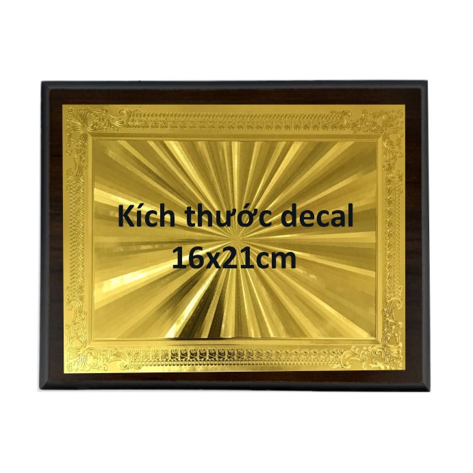 Bảng vinh danh gỗ 20x25cm / 24x31cm màu Cherry