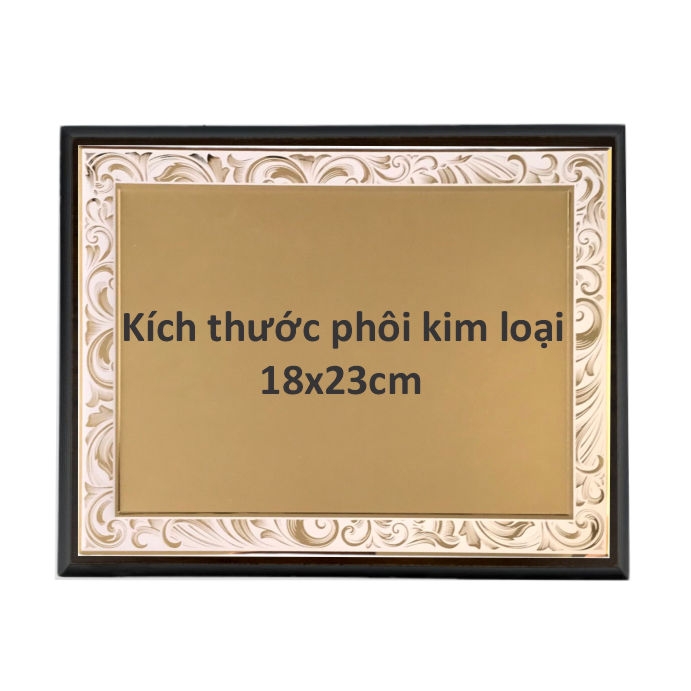 Bảng vinh danh gỗ 20x25cm / 24x31cm màu Cherry