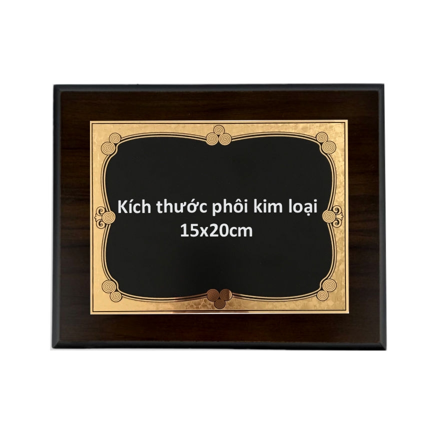 Bảng vinh danh gỗ 20x25cm / 24x31cm màu Cherry