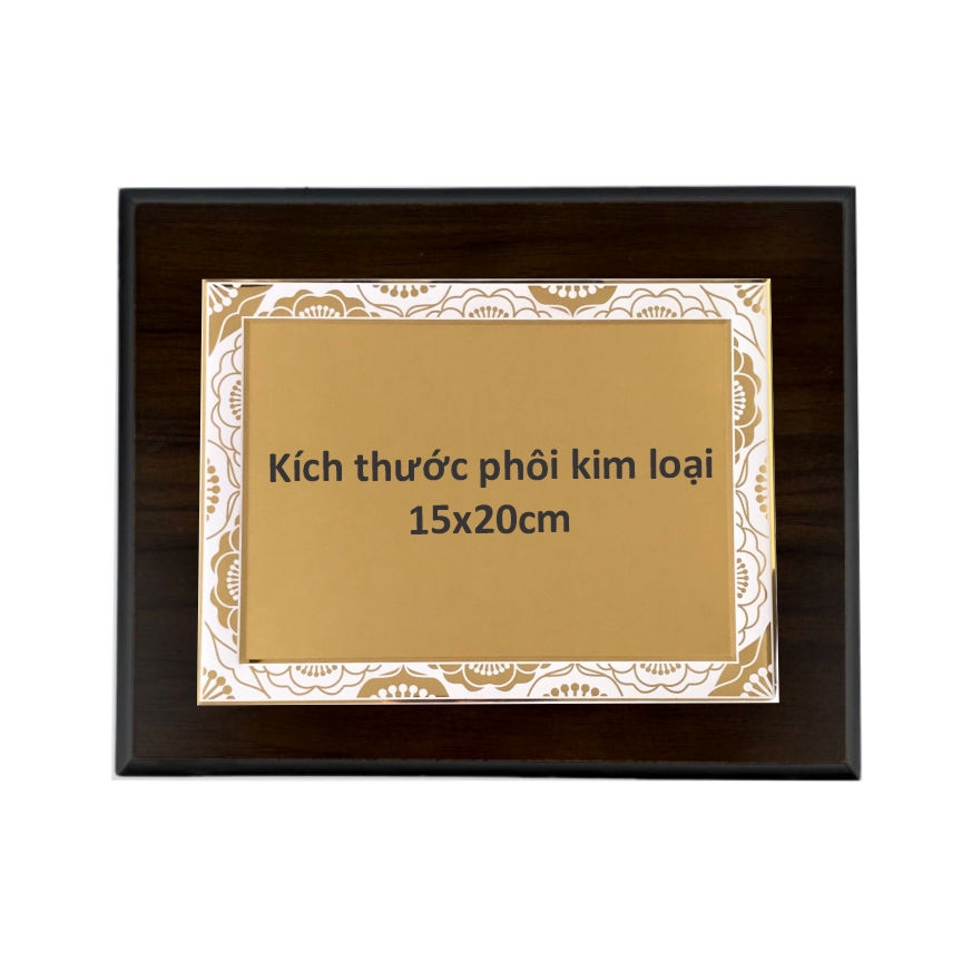 Bảng vinh danh gỗ 20x25cm / 24x31cm màu Cherry
