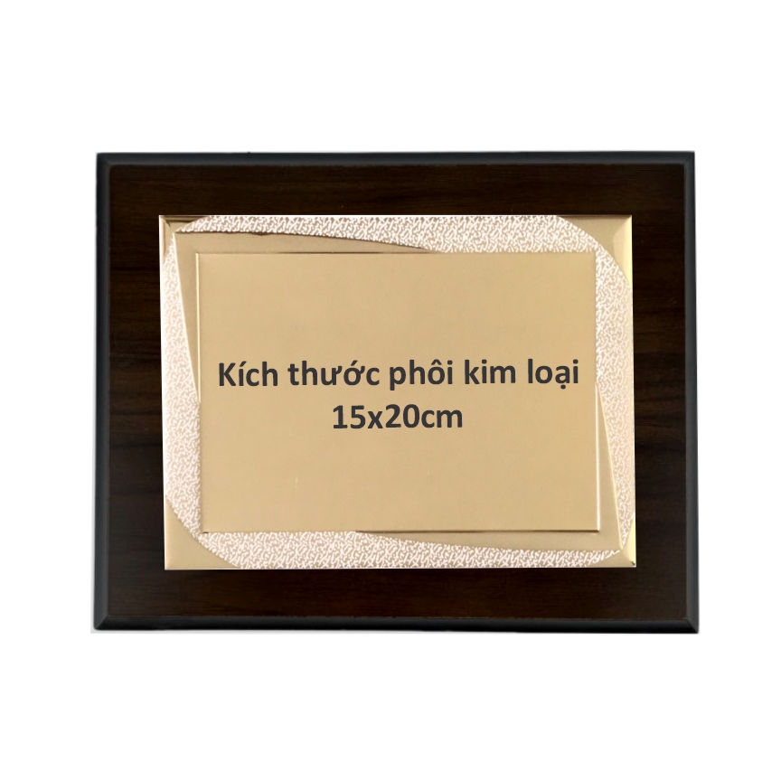 Bảng vinh danh gỗ 20x25cm / 24x31cm màu Cherry