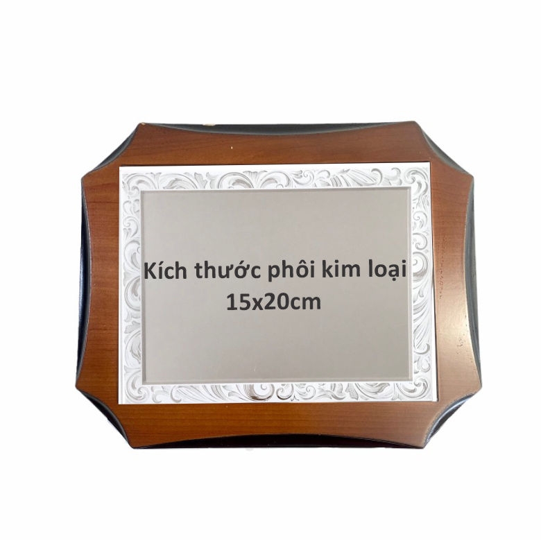 Bảng vinh danh gỗ 22x27cm cao cấp vát góc