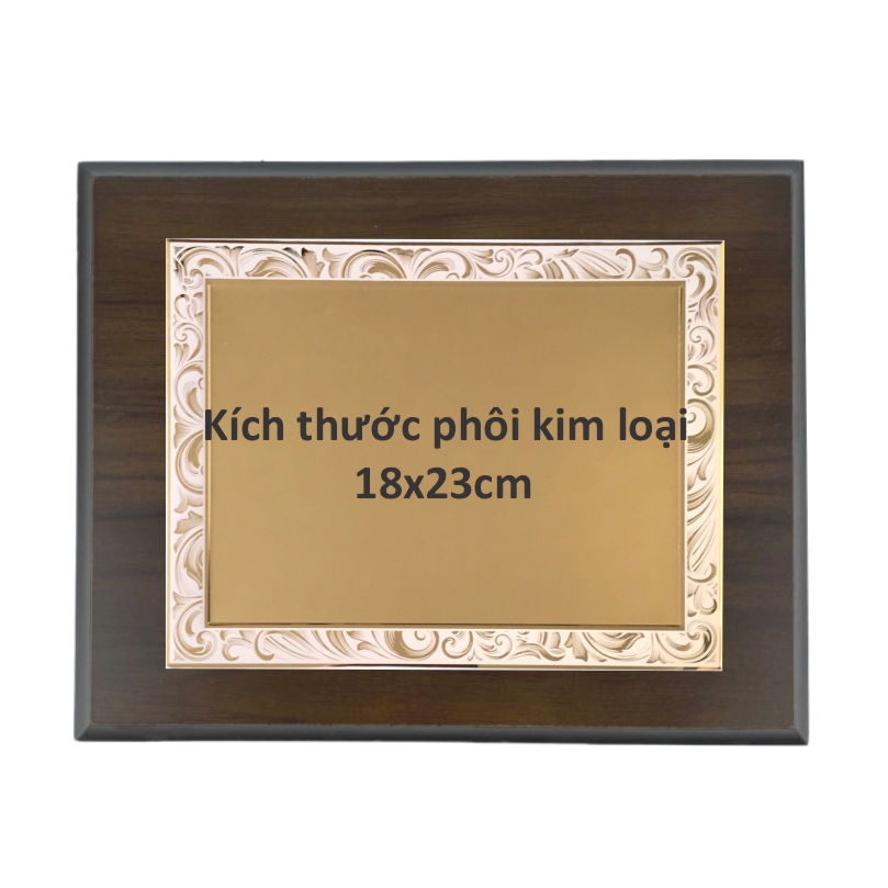 Bảng vinh danh gỗ 20x25cm / 24x31cm màu Cherry