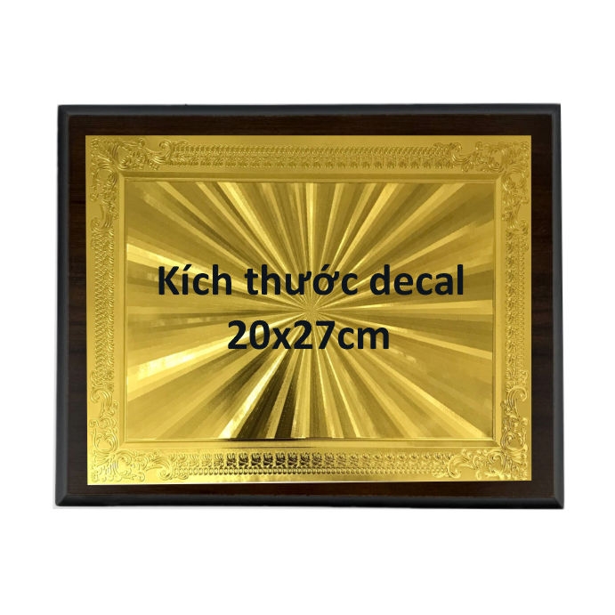 Bảng vinh danh gỗ 20x25cm / 24x31cm màu Cherry