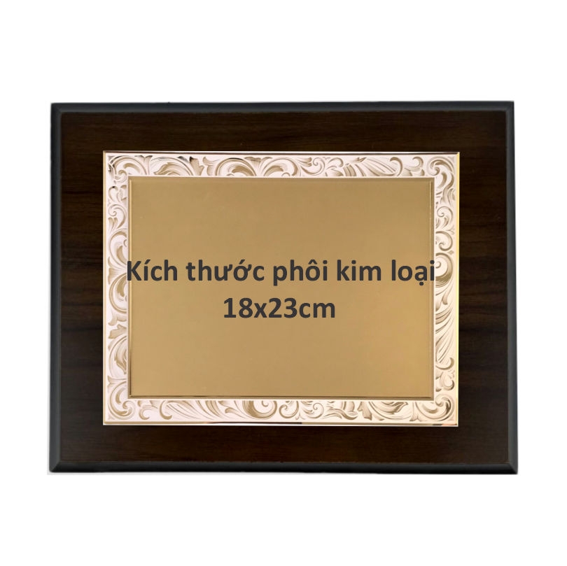 Bảng vinh danh gỗ 20x25cm / 24x31cm màu Cherry