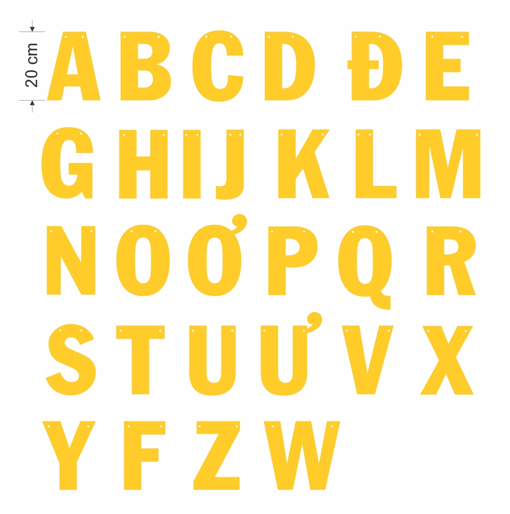 Chữ số formex 20cm dày 5mm