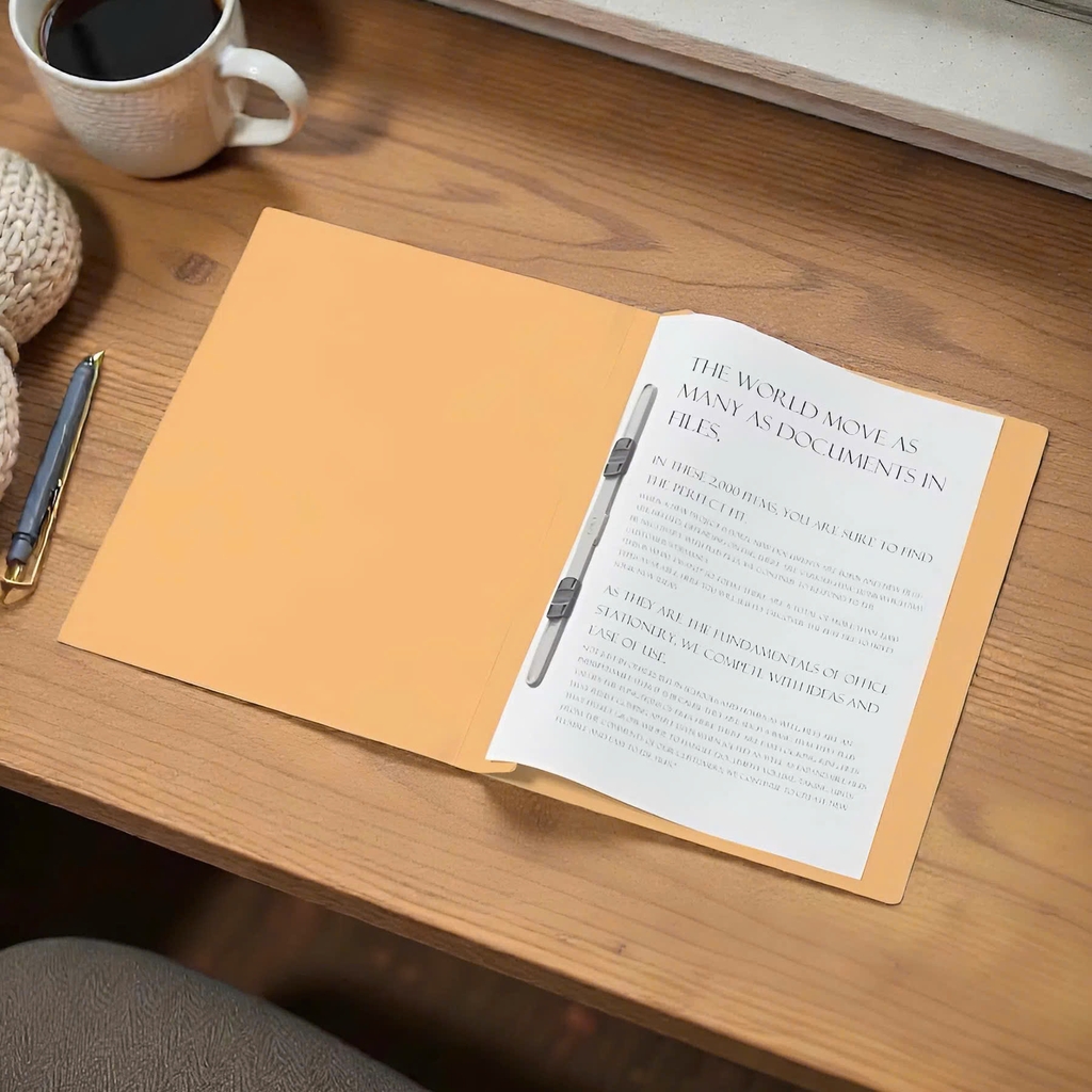 Bìa acco giấy Plus A4-S, File acco lưu trữ hồ sơ, Văn phòng phẩm (10/100)