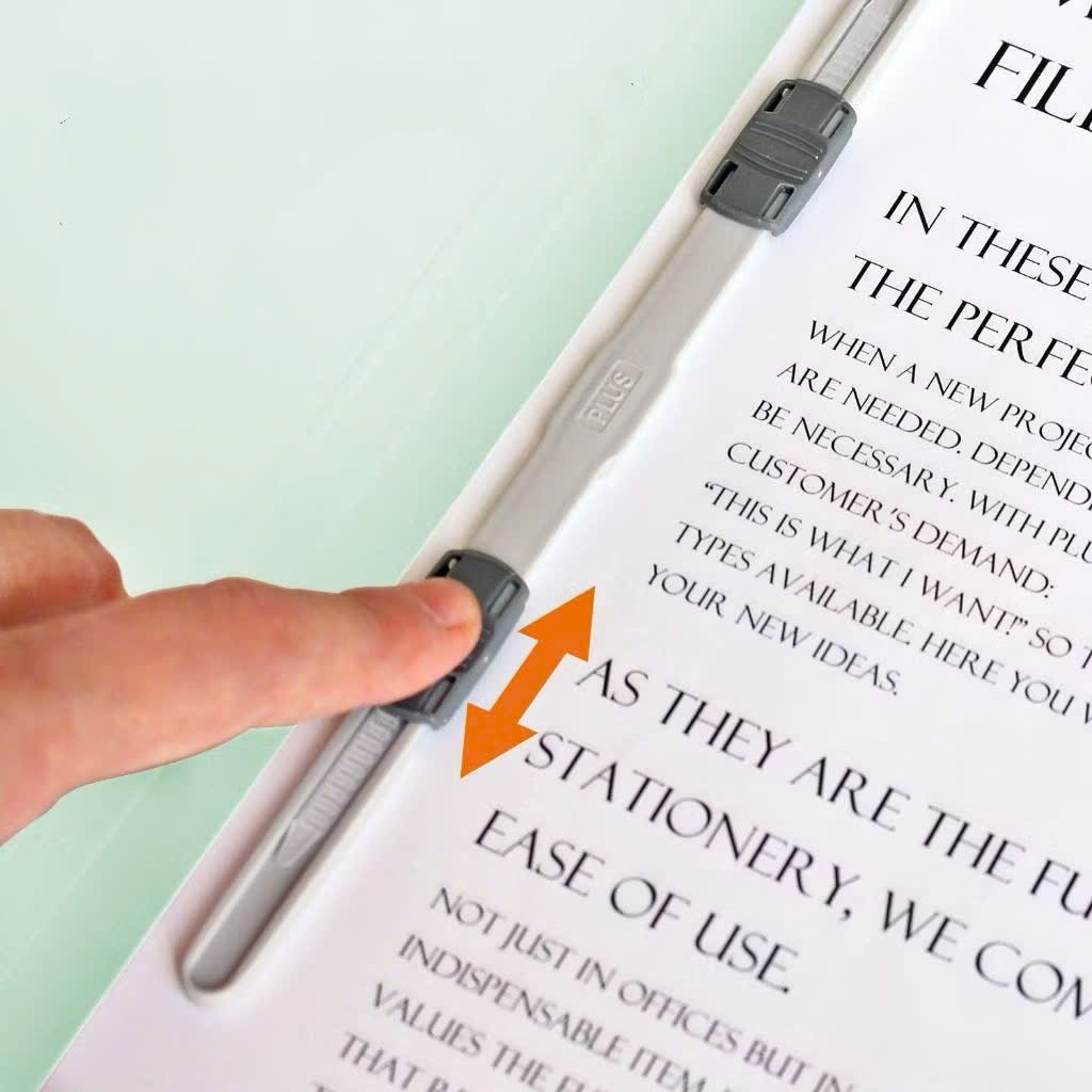 Bìa acco giấy Plus A4-S, File acco lưu trữ hồ sơ, Văn phòng phẩm (10/100)