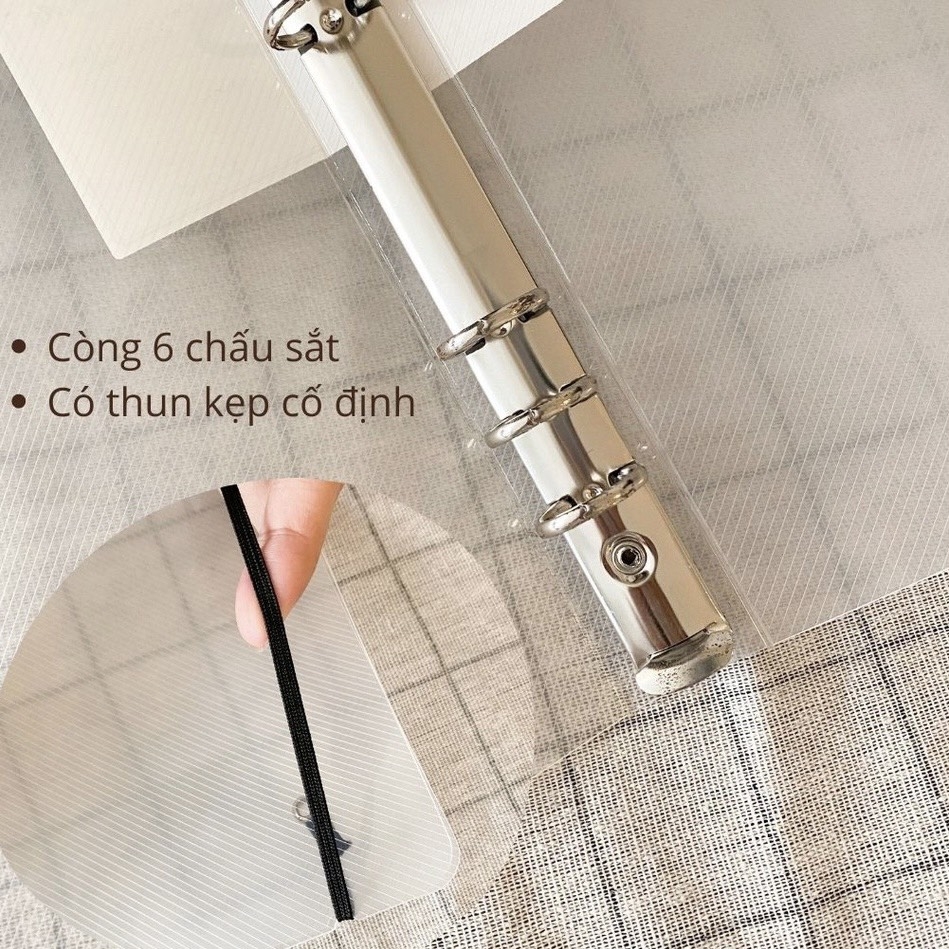 Bìa còng sắt KLong 993 6 chấu 3cm A5 (30)