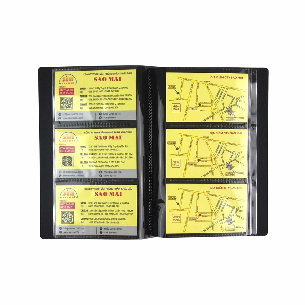 Bìa đựng namecard Plus 82-V271 / 82-V272 / 82-V273 / 82-V274 / 82-V275 / 82-V276 240 lá (40)