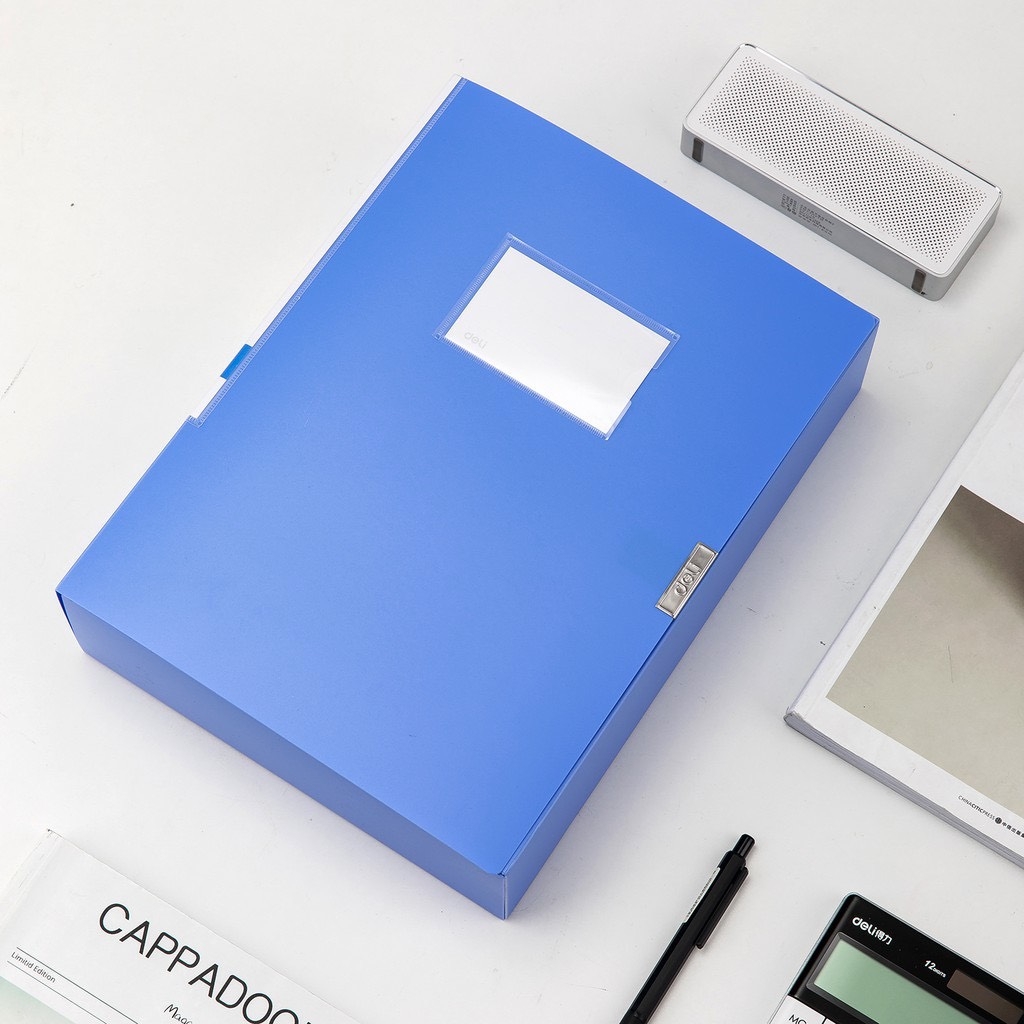 Bìa hộp nhựa Deli