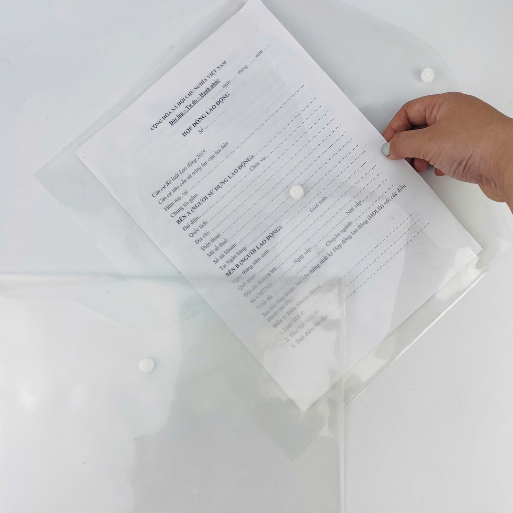 Bìa nút nhựa trơn (12/1200)