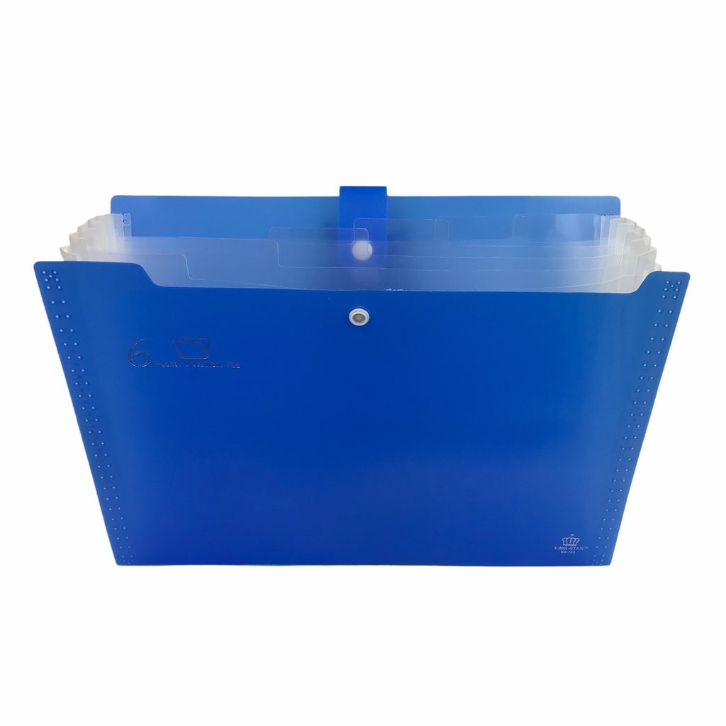 Bìa tài liệu 6 ngăn King-star KS-180 có nút