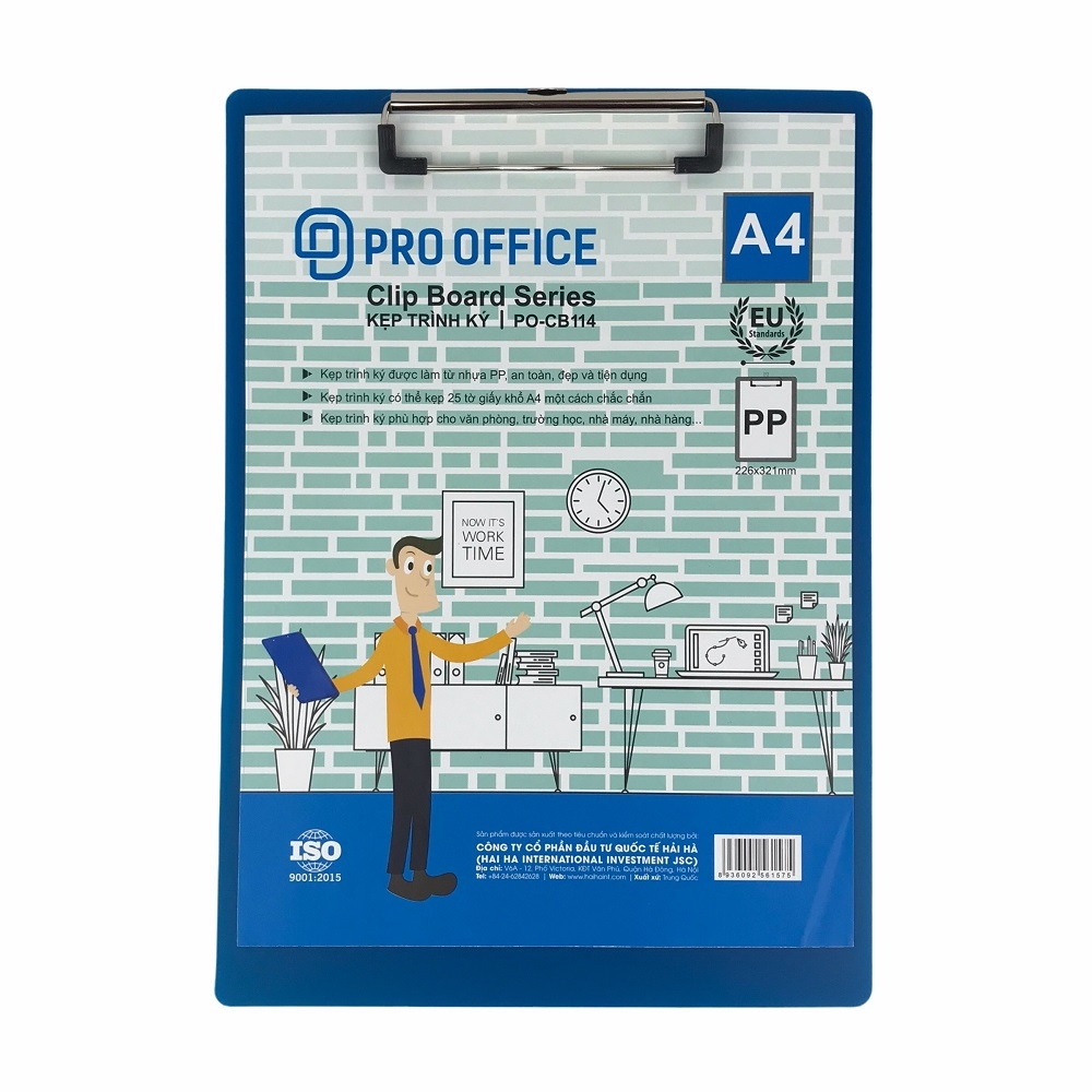 Bìa trình ký đơn nhựa Pro Office CB114 / CB115
