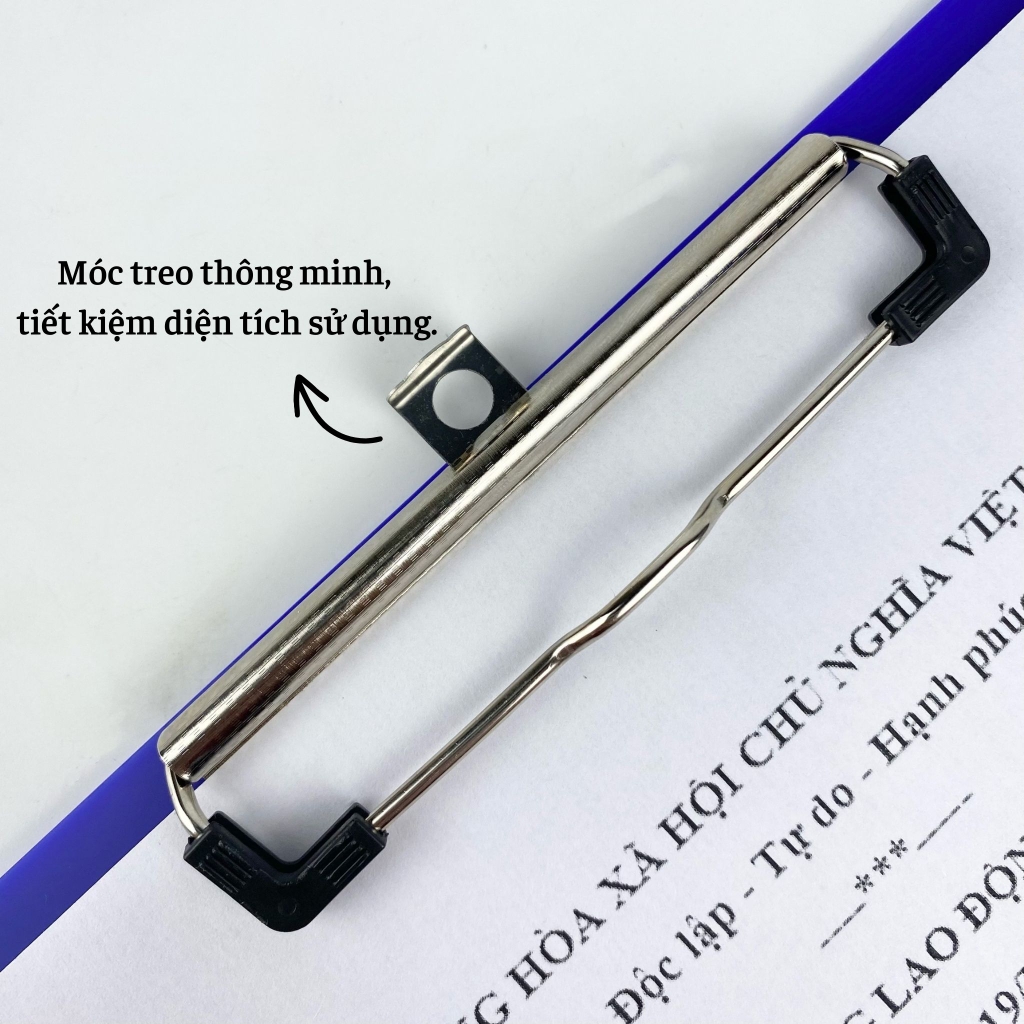 Bìa trình ký mica Enter G05 13x17cm kẹp mini (20)