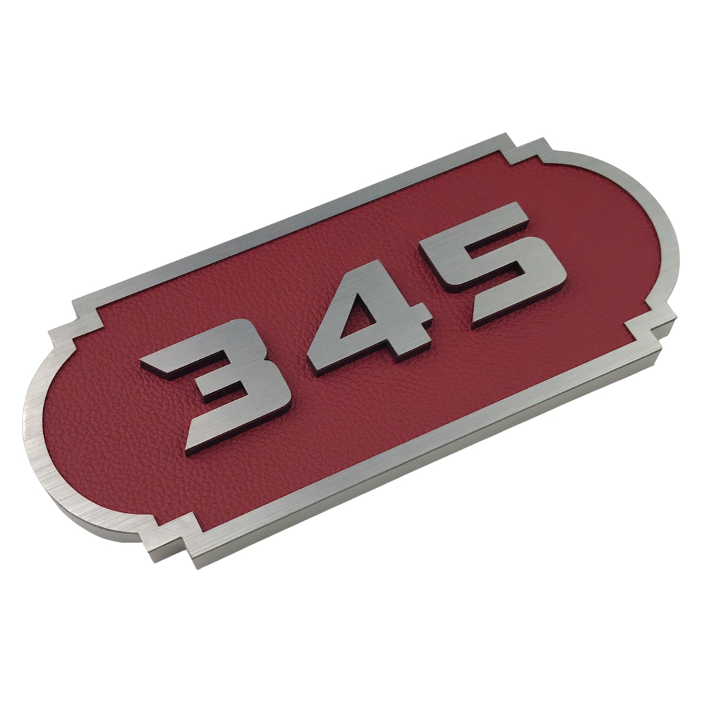 Biển số phòng da BP02 chữ nhật viền inox, Bảng số chung cư, khách sạn, toà nhà