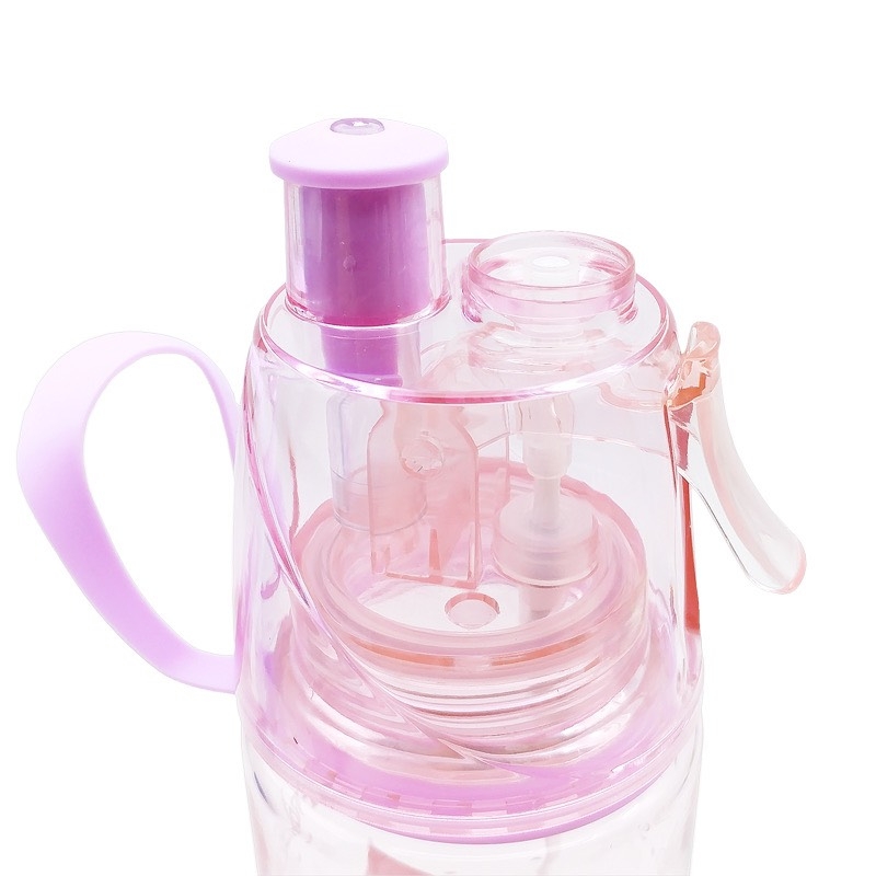 Bình nước nhựa Headfully Frozen có vòi xịt 700ml