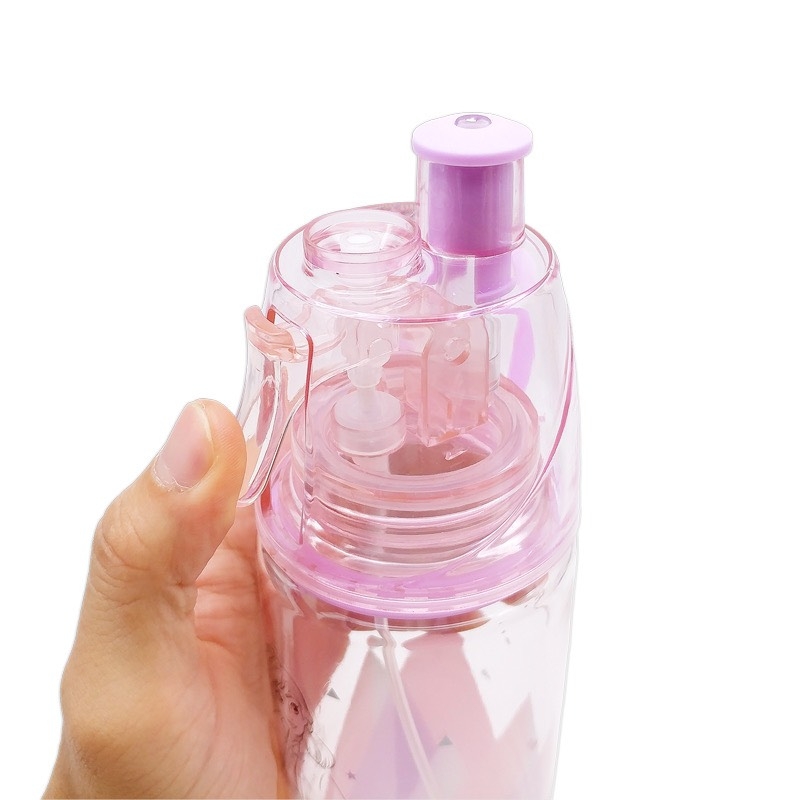 Bình nước nhựa Headfully Frozen có vòi xịt 700ml