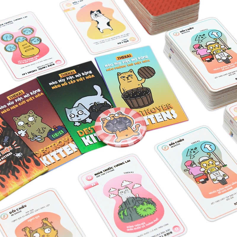 Bộ bài The Kas Mèo hủy diệt cơ bản + 6 mở rộng